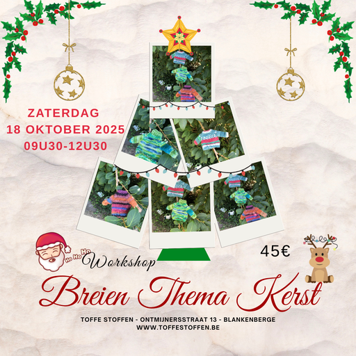 Workshop Breien Thema Kerst 18/10/2025