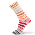 [1435.O3.90] Symmetric Socks & More - Infinity - 90 Beige-Oranje-Rood-Zwart