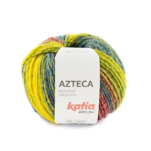 [493.O.7884] Azteca - 7884 Turquoise-Geel-Blauwachtig groen