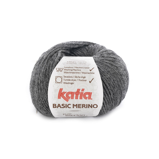 [793.O.14] Basic Merino - 14 Zeer donker grijs