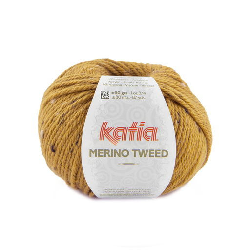 [832.O.318] Merino Tweed - 318 Mosterd