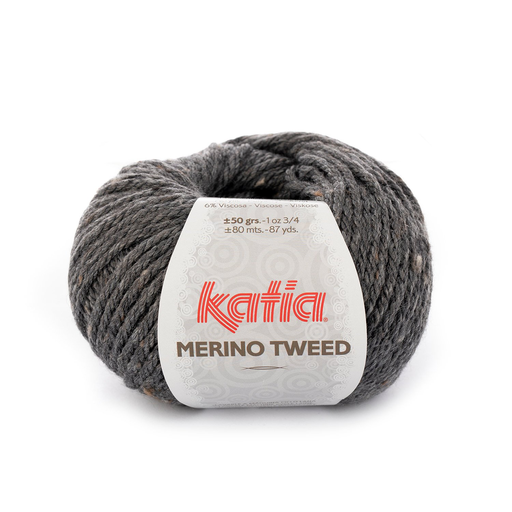 [832.O.308] Merino Tweed - 308 Donker grijs