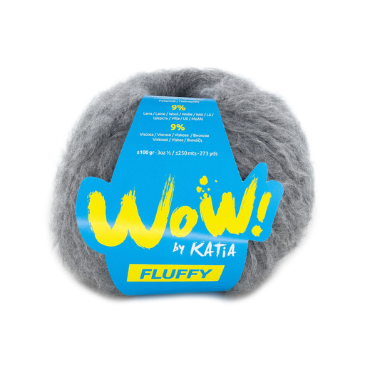 [1346.O.82] WOW - Fluffy - 82 Donker grijs