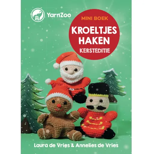 [9999-1565] Mini Haakboek Kroeltjes: Kersteditie- L. en A. de Vries