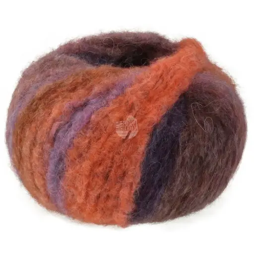 [16170102] Gigante Multi - 0102 Grijsbruin/petrolblauw/mandarijn/grijsrood/paars/lila