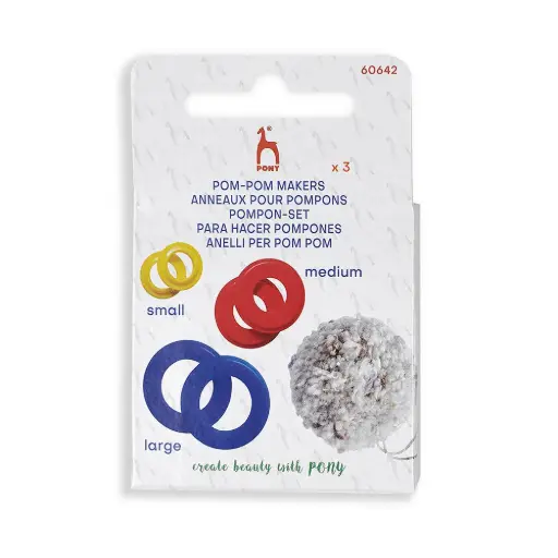 [P60642] Pony Pom pom maker 3,5-5-7,5cm