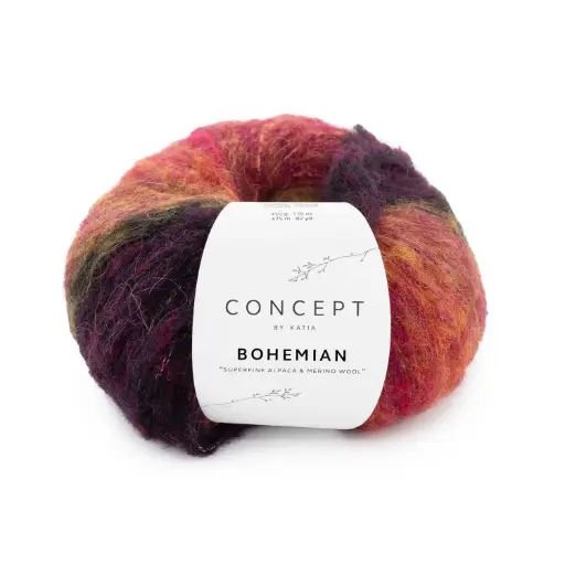 [1389.O2.201] Bohemian - 201 - Zwart-Rood-Oker