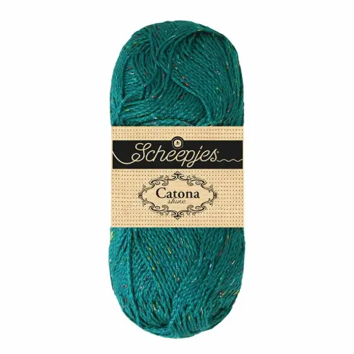 [1778-401-R] Catona Shine - 401 Dark Teal - Rainbow 