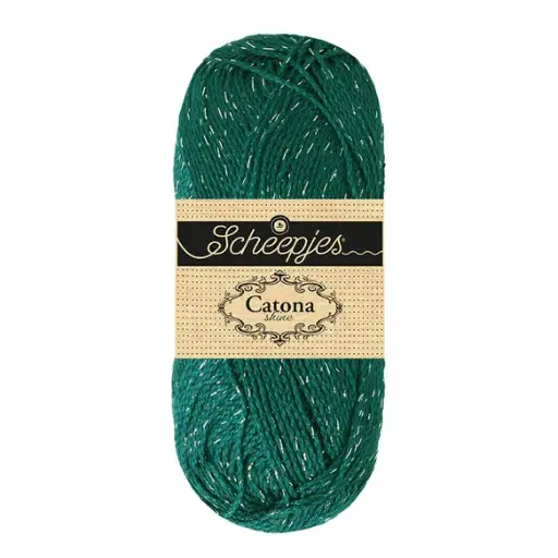 [1778-401-S] Catona Shine - 401 Dark Teal - Silver