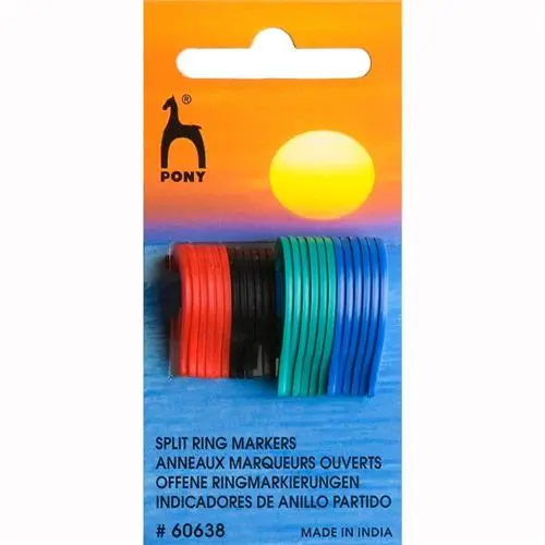 [073.60638] Pony Split ring stekenmarkeerder 2 maten - 24 stuks