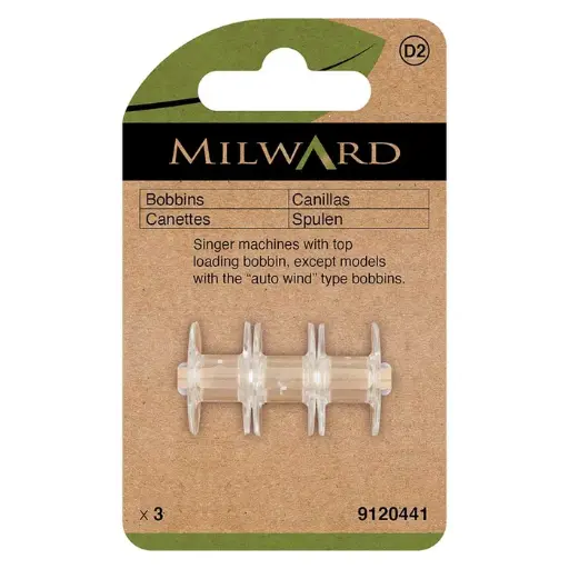 [MG9120441] Milward Naaimachinespoelen Singer kunststof 10,8mm