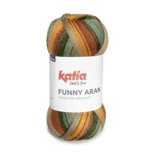 [1397.O.301] Funny Aran - 301 Groen-Oranje-Bruin